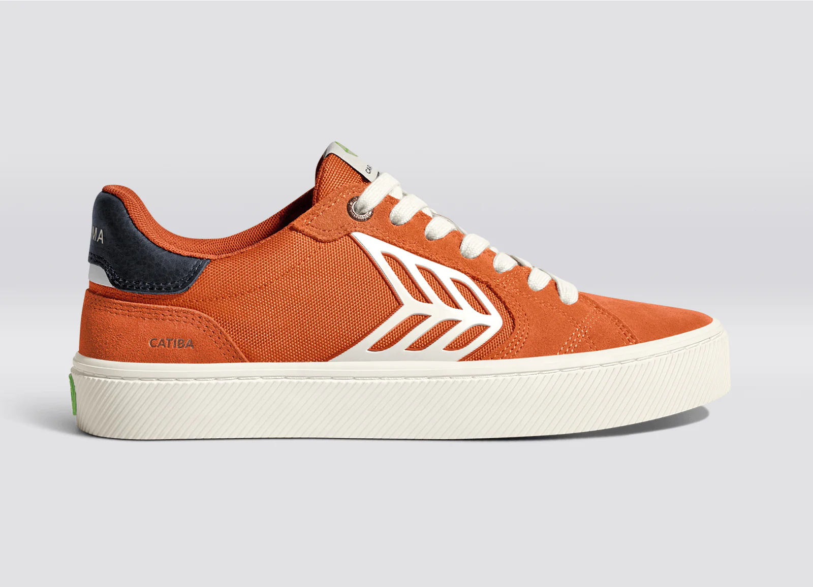 CATIBA PRO 2.0 Burnt Orange Suede and Cordura Ivory Logo Navy Sneaker - Image 3