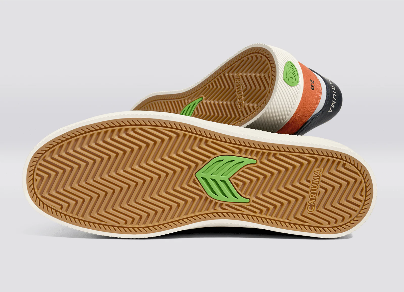 CATIBA PRO 2.0 Burnt Orange Suede and Cordura Ivory Logo Navy Sneaker - Image 5