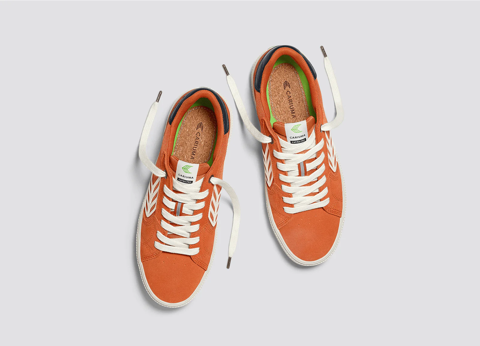 CATIBA PRO 2.0 Burnt Orange Suede and Cordura Ivory Logo Navy Sneaker - Image 7