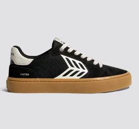 CATIBA PRO 2.0 Black Suede and Cordura Ivory Logo Sneaker - Image 9
