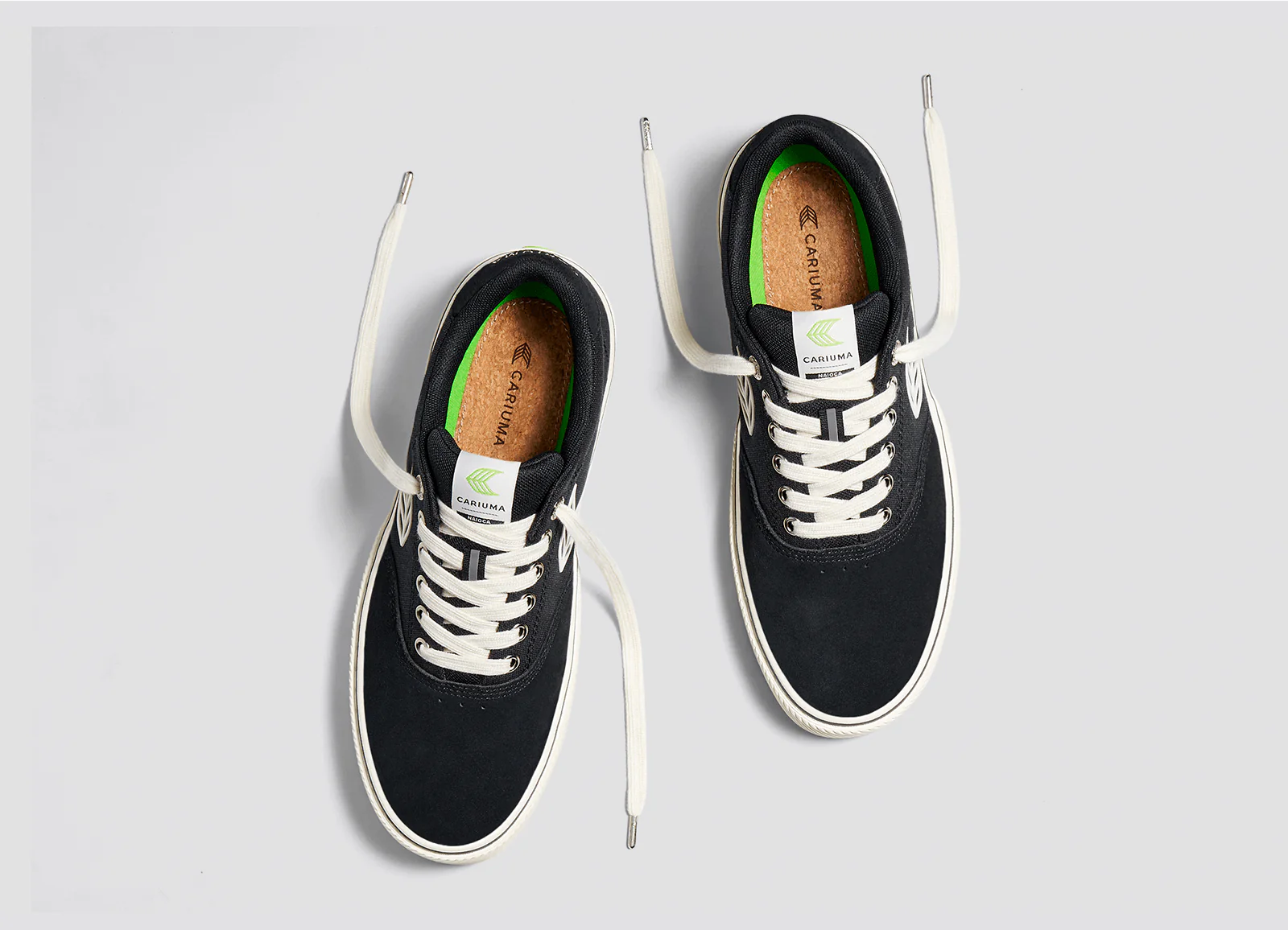 NAIOCA PRO Black Suede and Canvas Ivory Logo Sneaker - Image 7