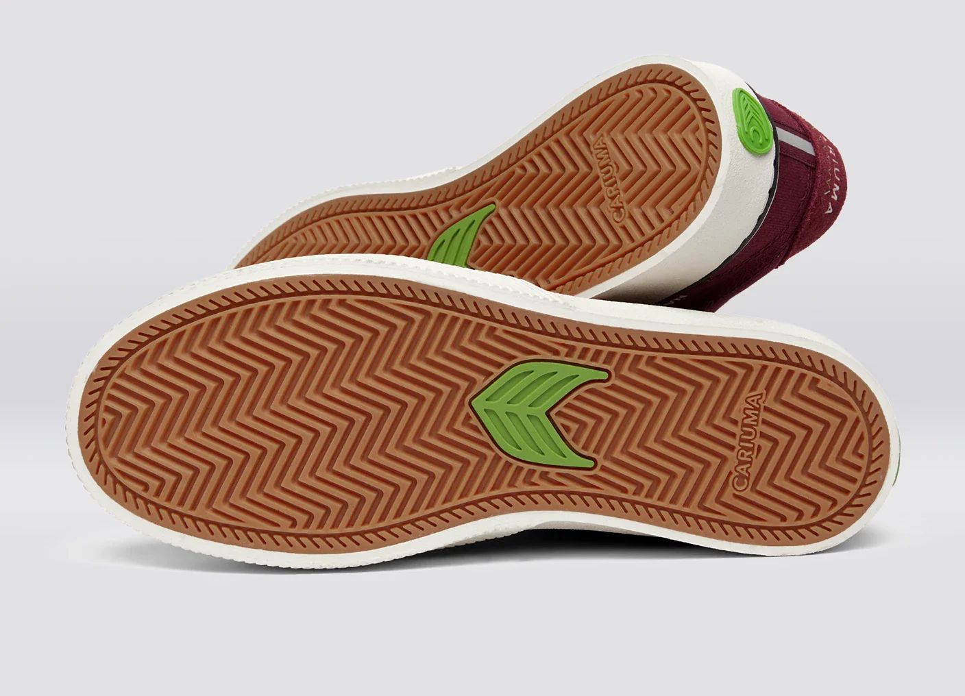 NAIOCA PRO Cabernet Red Suede and Canvas Ivory Logo Sneaker - Image 5