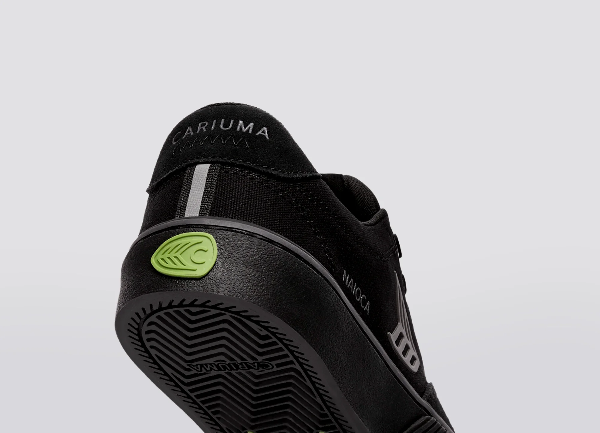 NAIOCA PRO Suede and Canvas Stripe All Black - Image 6