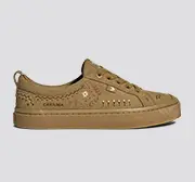 OCA Low All Camel Suede Embroidered Sneaker - Image 9