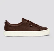 OCA Low Coffee Brown Premium Leather Sneaker - Image 4