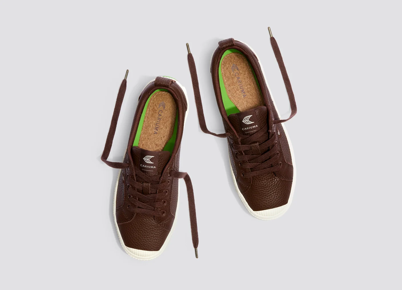 OCA Low Coffee Brown Premium Leather Sneaker - Image 7