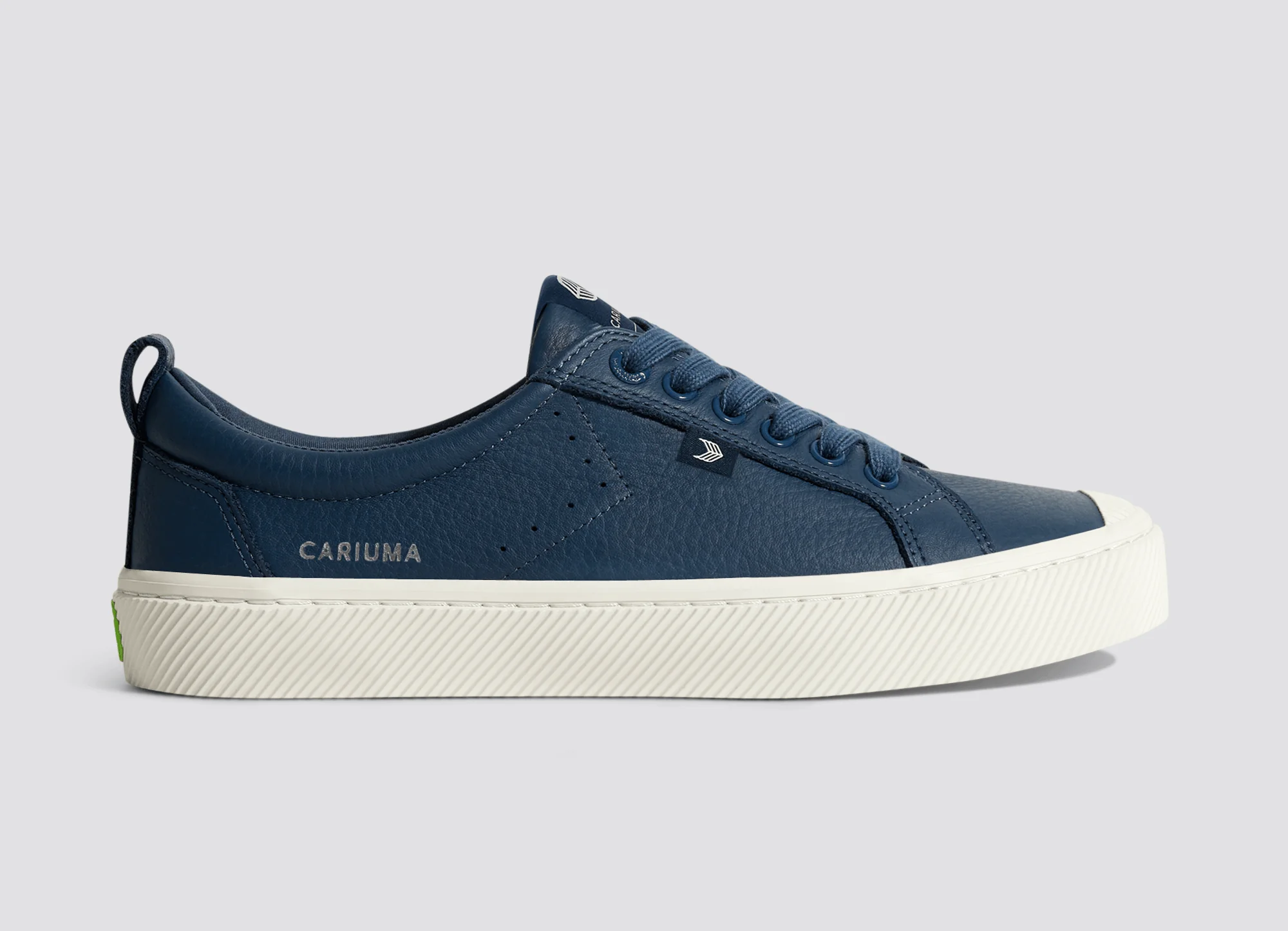 OCA Low Dark Denim Premium Leather Sneaker - Image 3