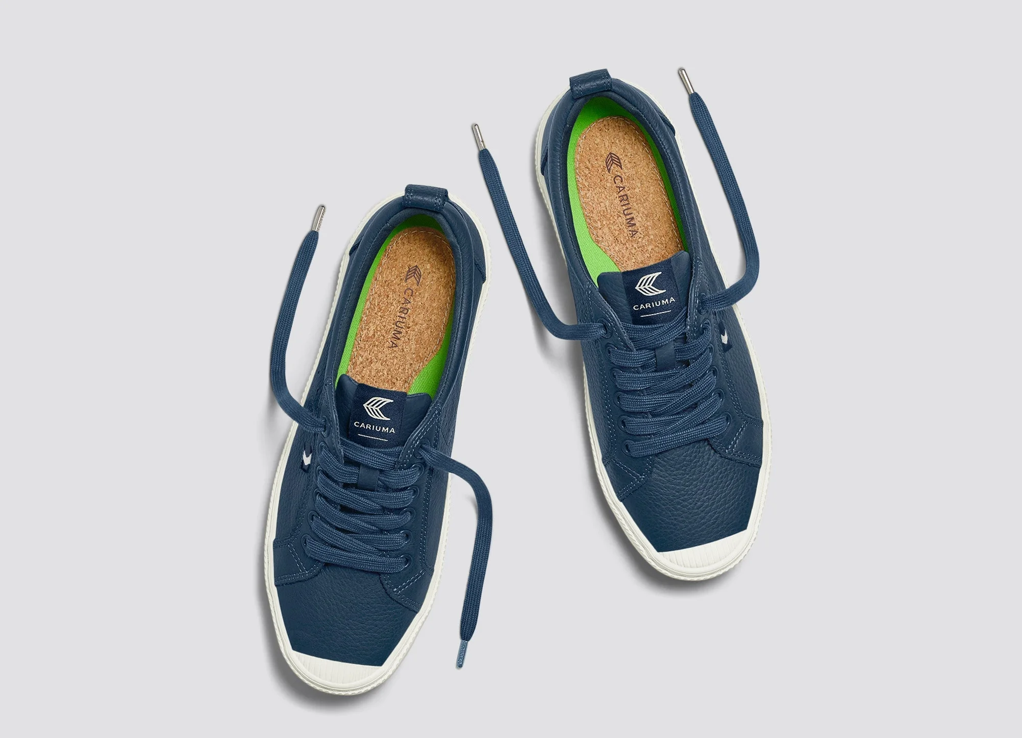 OCA Low Dark Denim Premium Leather Sneaker - Image 8