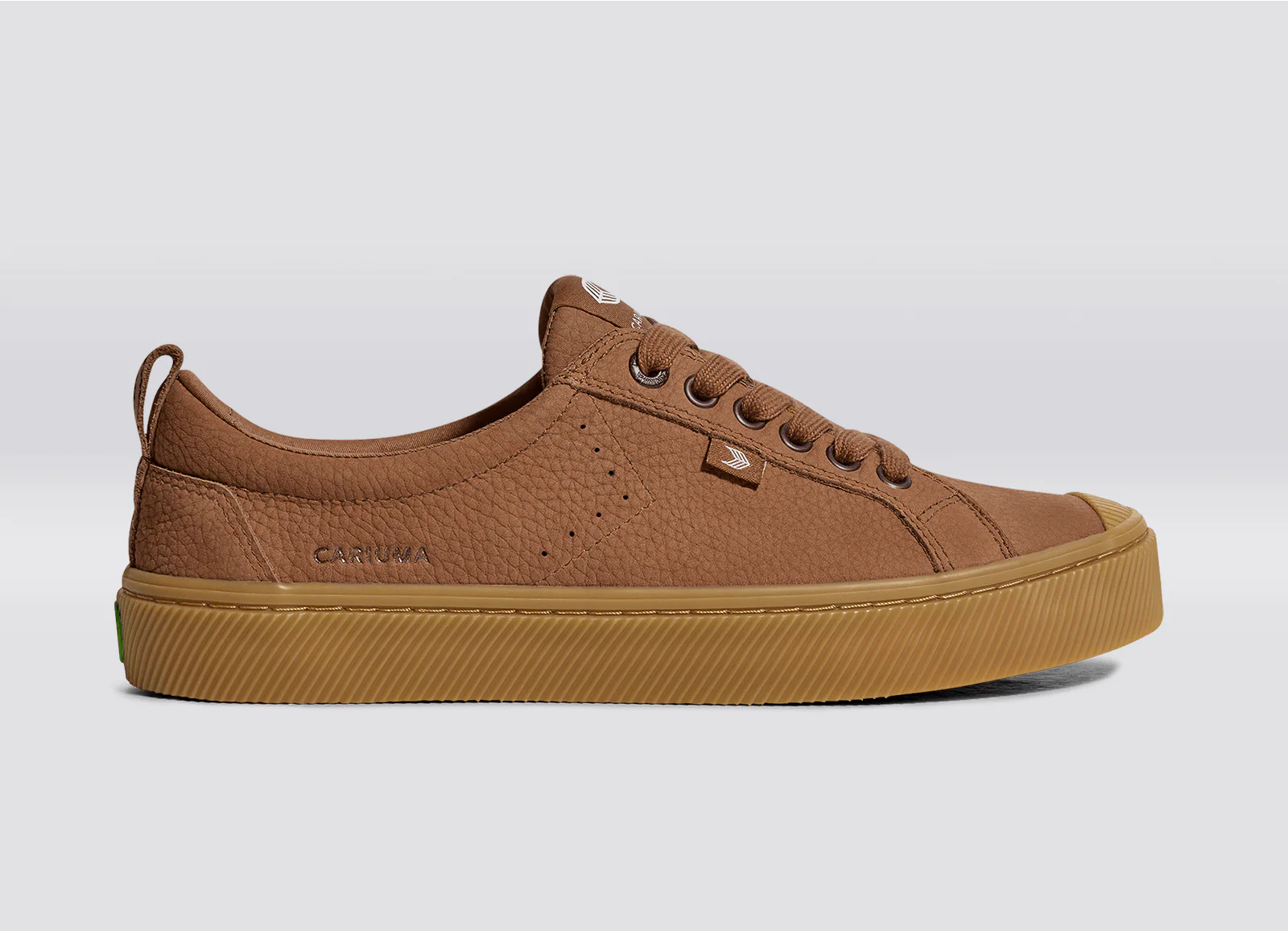 OCA Low Gum Sienna Brown Premium Leather Sneaker - Image 3