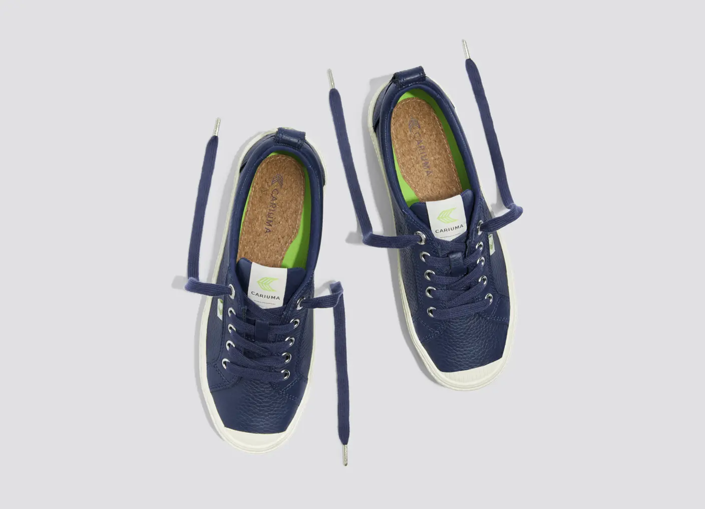 OCA Low Bright Navy Premium Leather Sneaker - Image 7