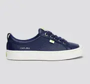 OCA Low Bright Navy Premium Leather Sneaker - Image 9