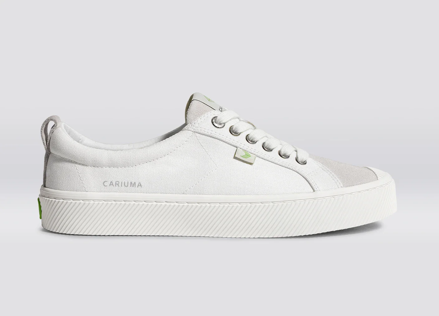 OCA Low Off-White Canvas Vintage White Suede Sneaker - Image 3