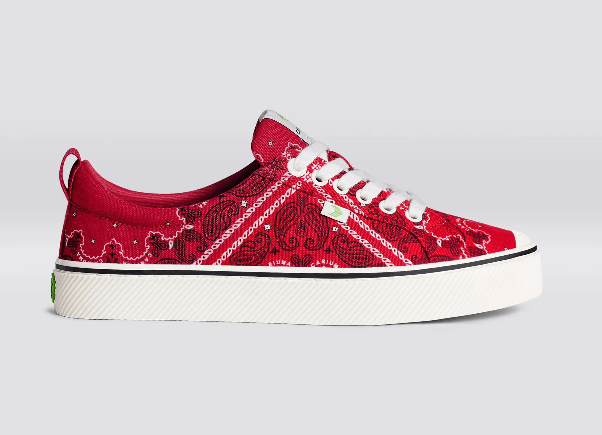 OCA Low Red Bandana Canvas Sneaker - Image 3