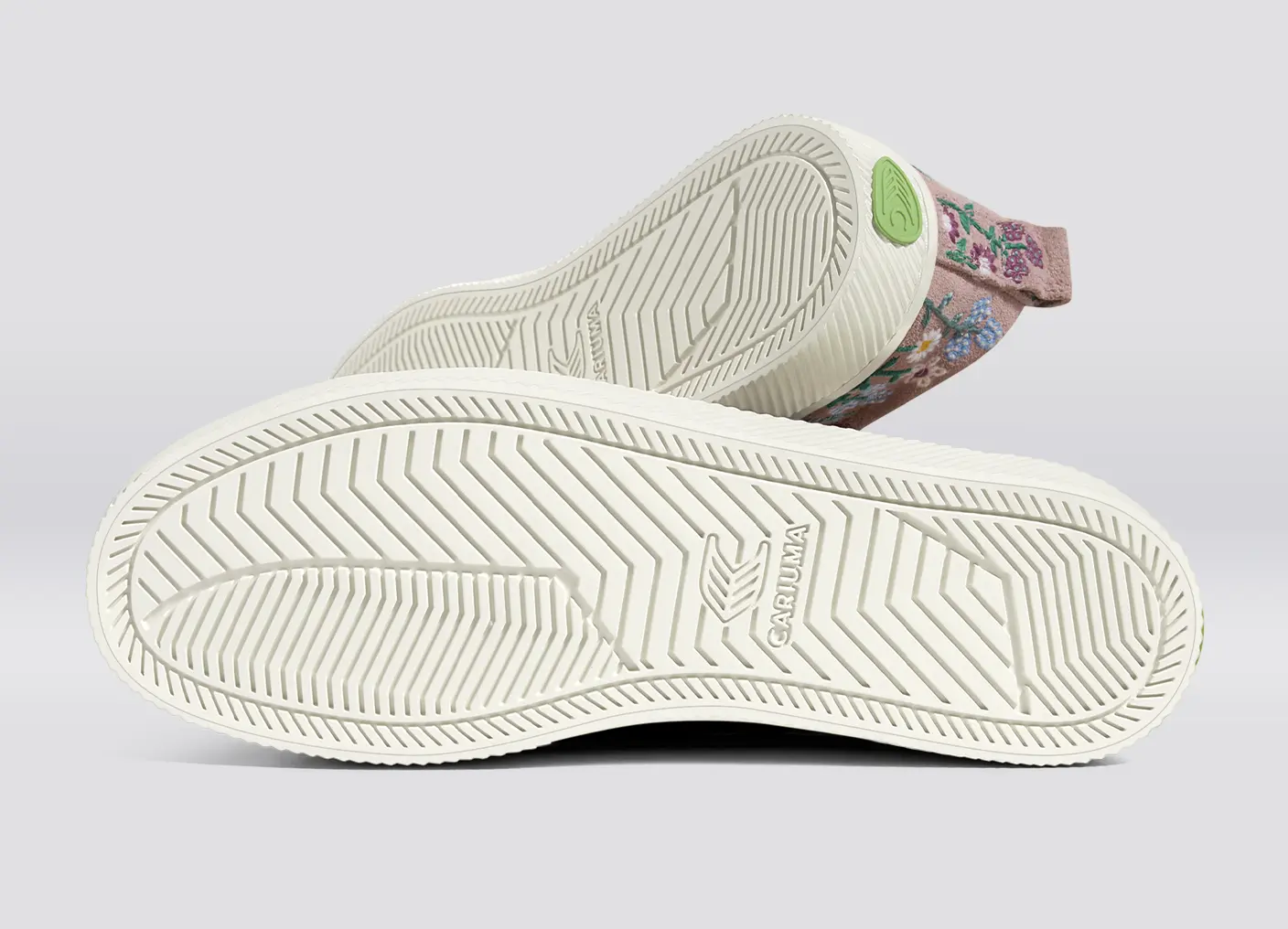 OCA Low Rose Suede Embroidered Flowers Sneaker - Image 5