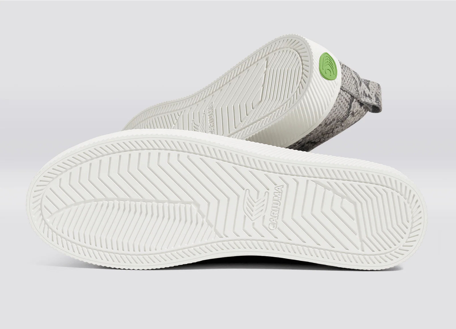 OCA Low Snake Skin Print Leather Sneaker - Image 5