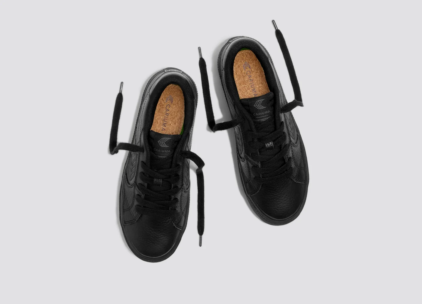 SALVAS All Black Premium Leather Sneaker - Image 7