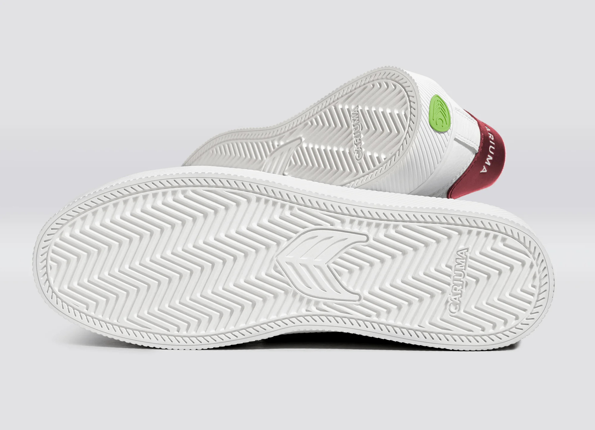 SALVAS White Premium Leather Ice Logo Metallic Red Sneaker - Image 5