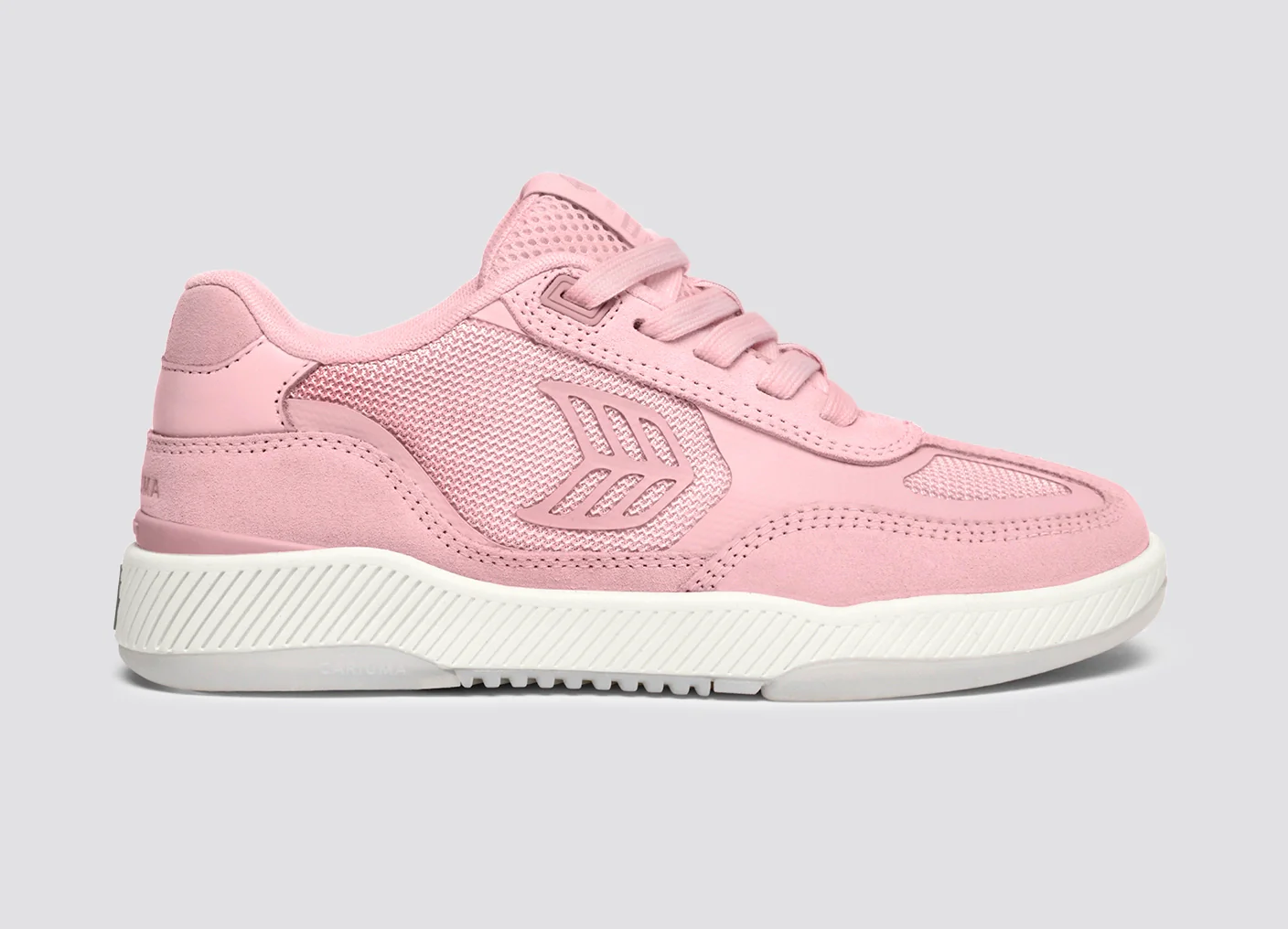 Skategoat C25 PRO Bright Rose Suede and Mesh Rose Logo Sneaker - Image 3