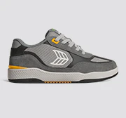 Skategoat C25 PRO Charcoal Grey Suede Light Grey Mesh Ice Logo Yellow Sneaker - Image 8