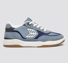 Skategoat C25 PRO Mirage Blue Suede Bright Navy Mesh Ivory Logo Sneaker - Image 9