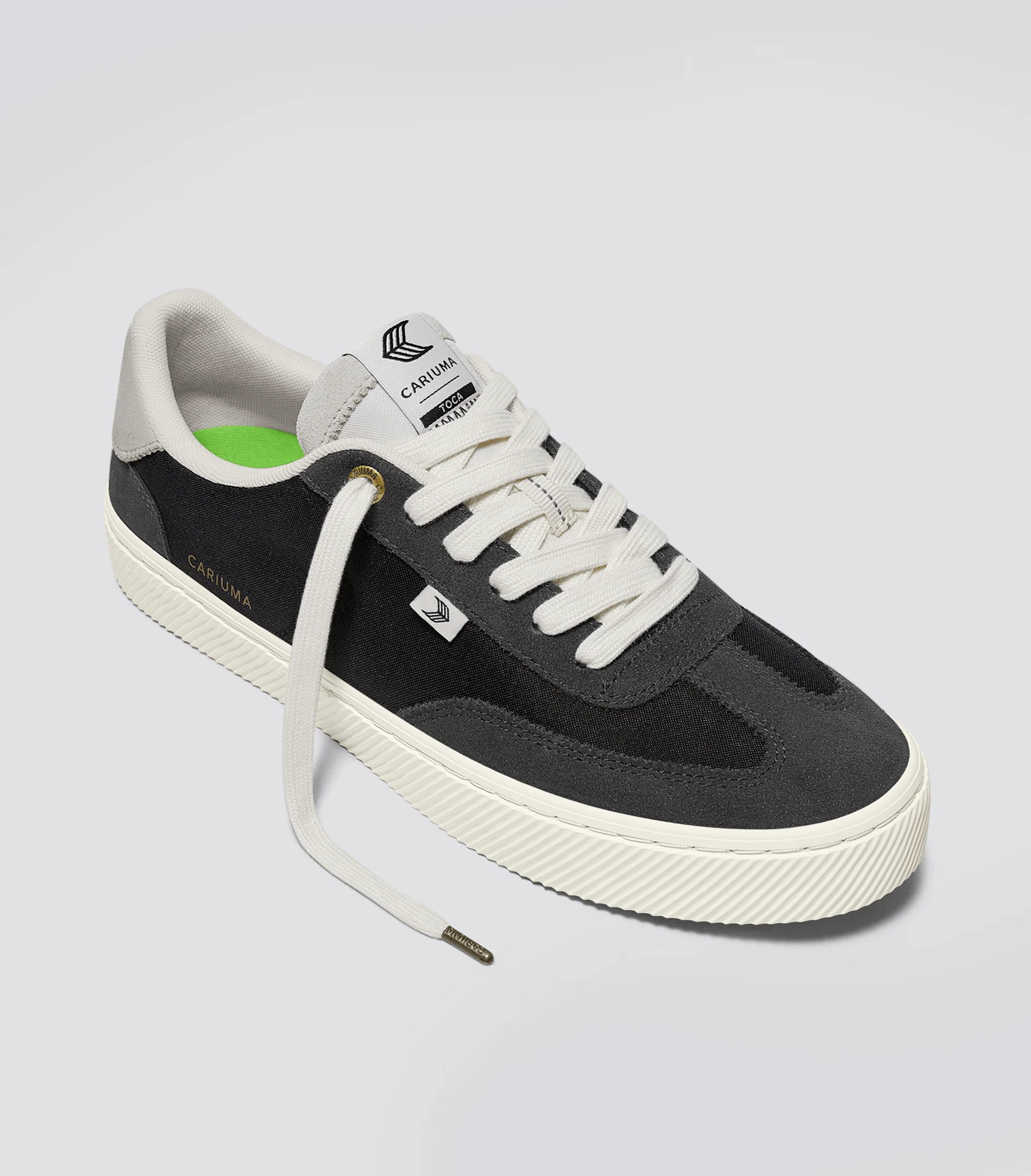 TOCA Ash Grey Suede Black Nylon Sneaker - Image 7