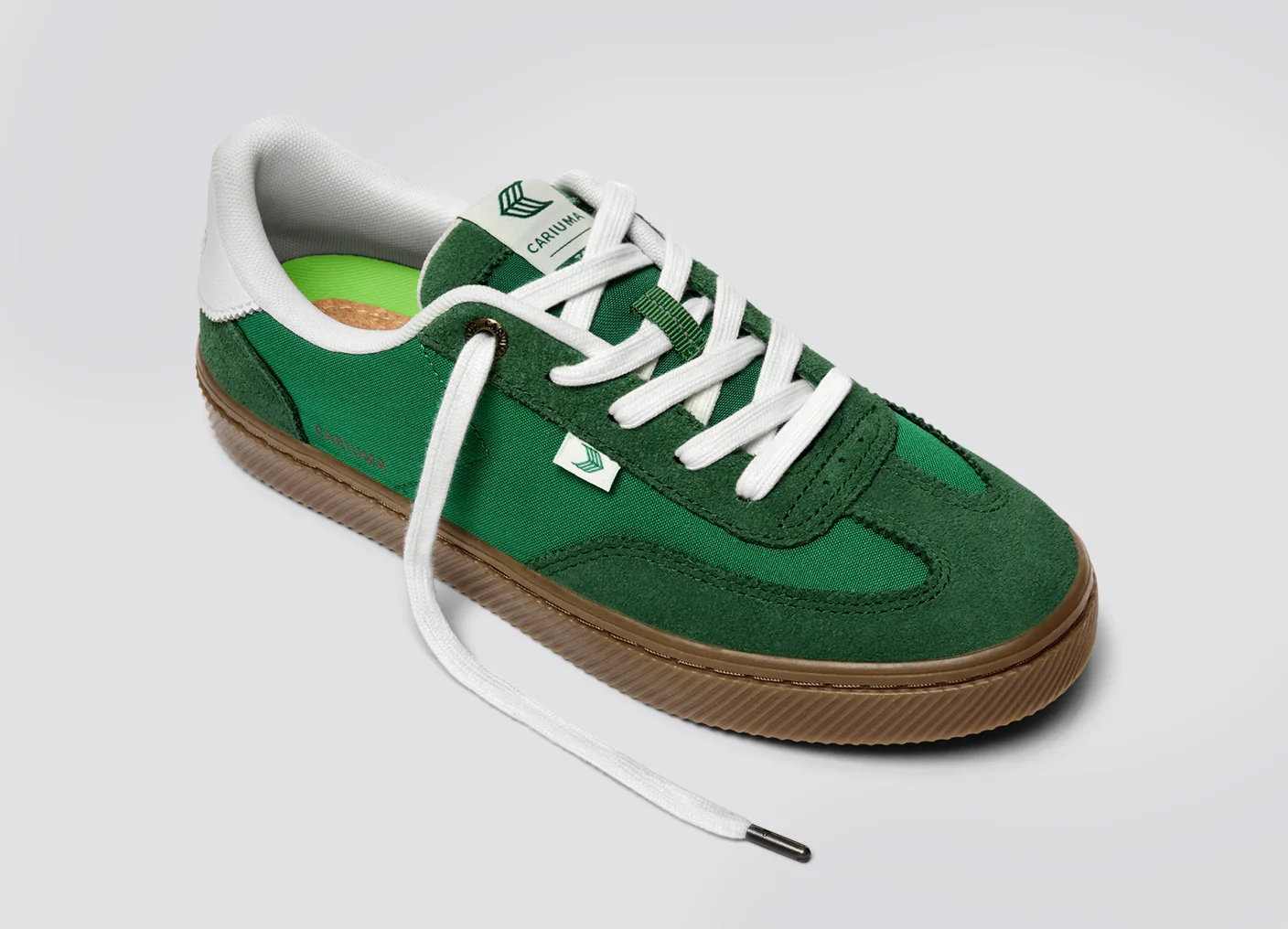 TOCA Gum Green Nylon and Suede Sneaker - Image 6