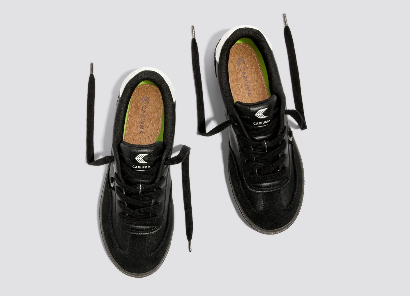 TOCA Teak Black Diamond Leather Off-White Accents Sneaker - Image 7