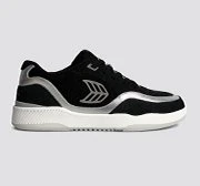 UBA Black Suede and Mesh Silver Accents Sneaker - Image 9