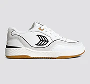 UBA Gum White Leather Black Logo Sneaker - Image 9