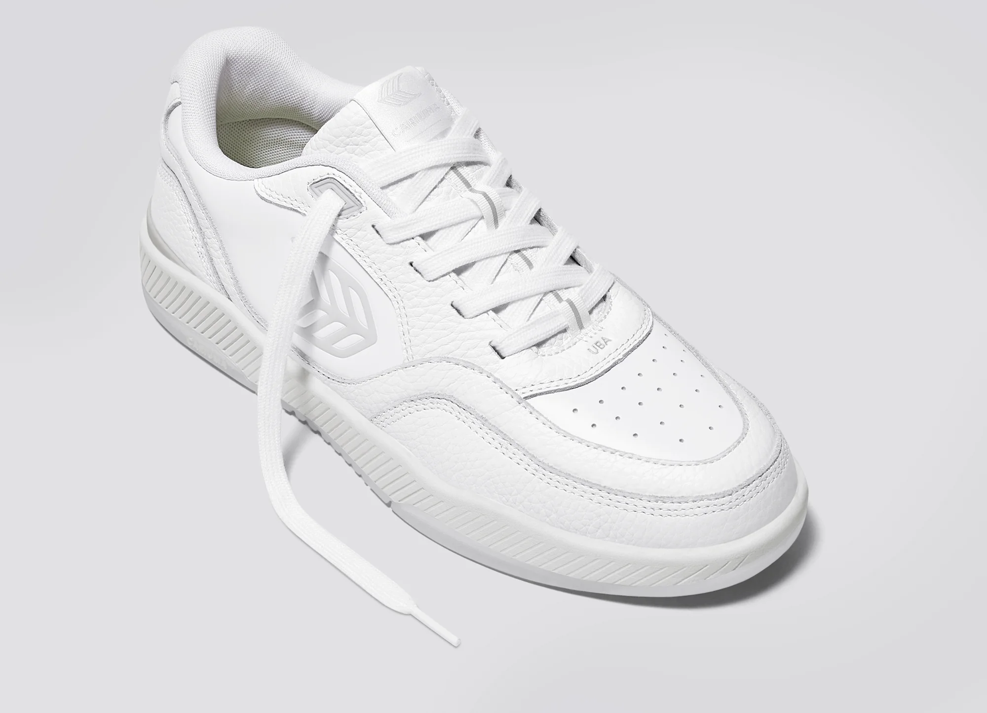 UBA White Premium Leather Ice Logo Sneaker - Image 4