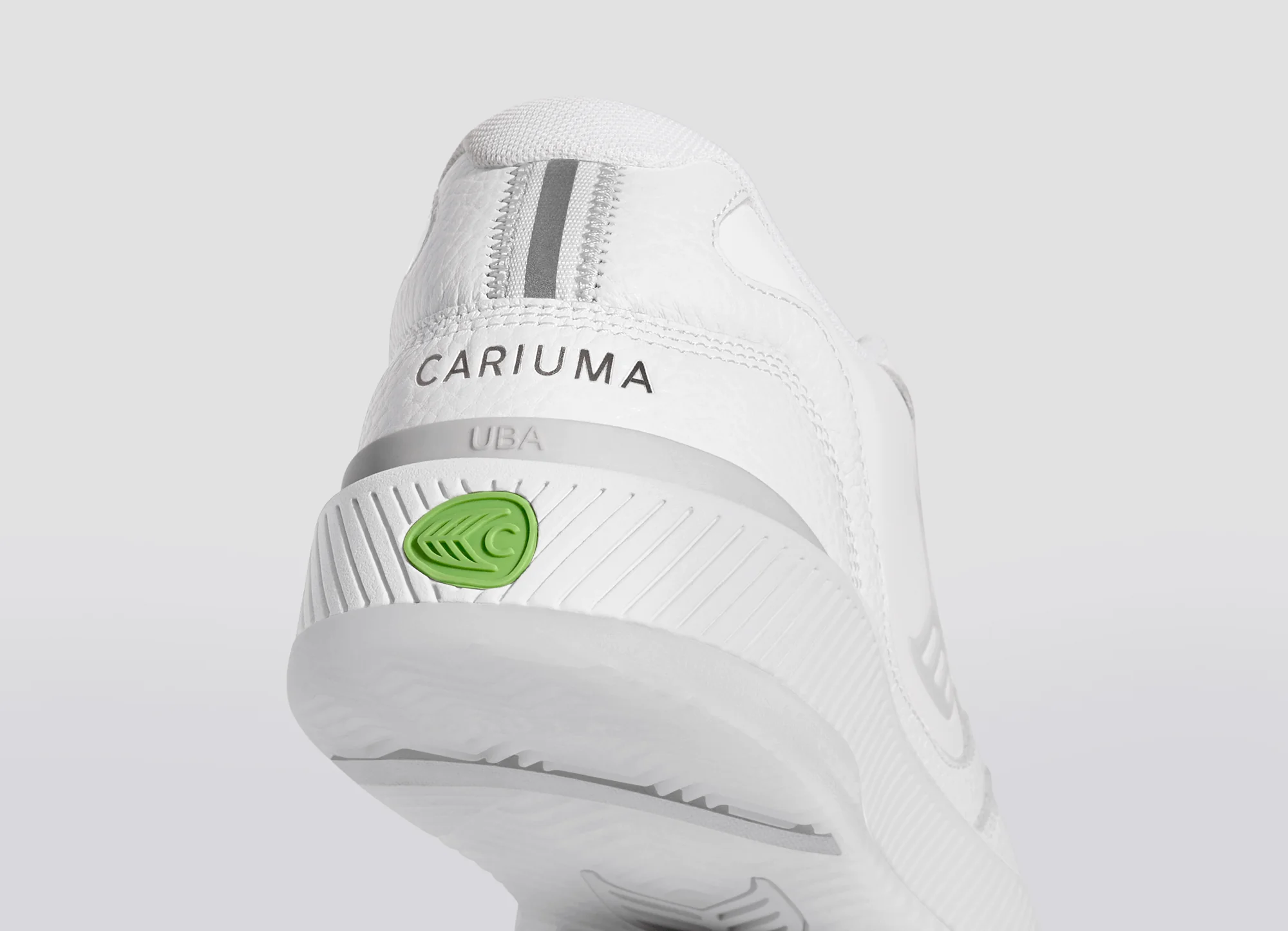 UBA White Premium Leather Ice Logo Sneaker - Image 7