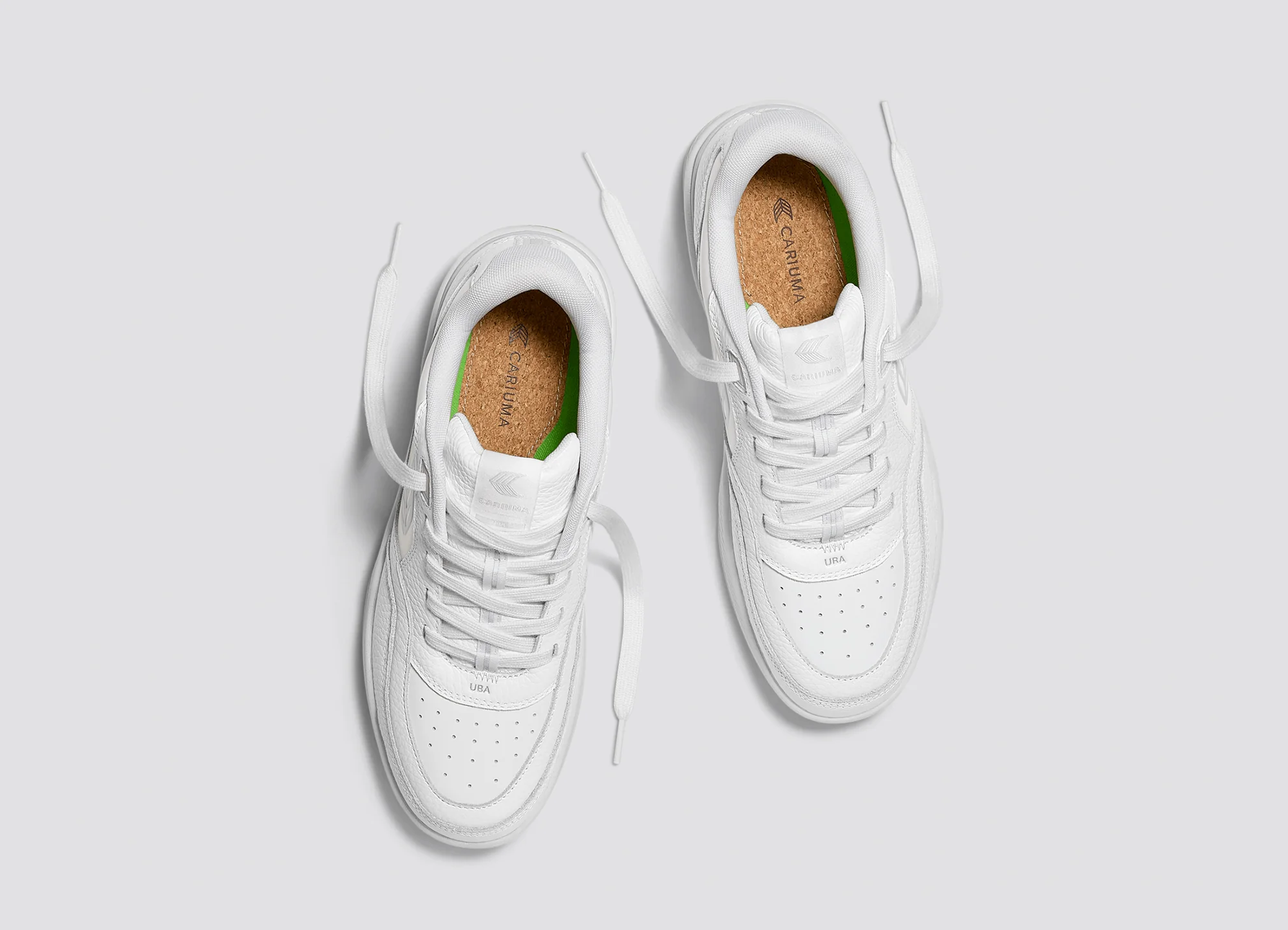 UBA White Premium Leather Ice Logo Sneaker - Image 8