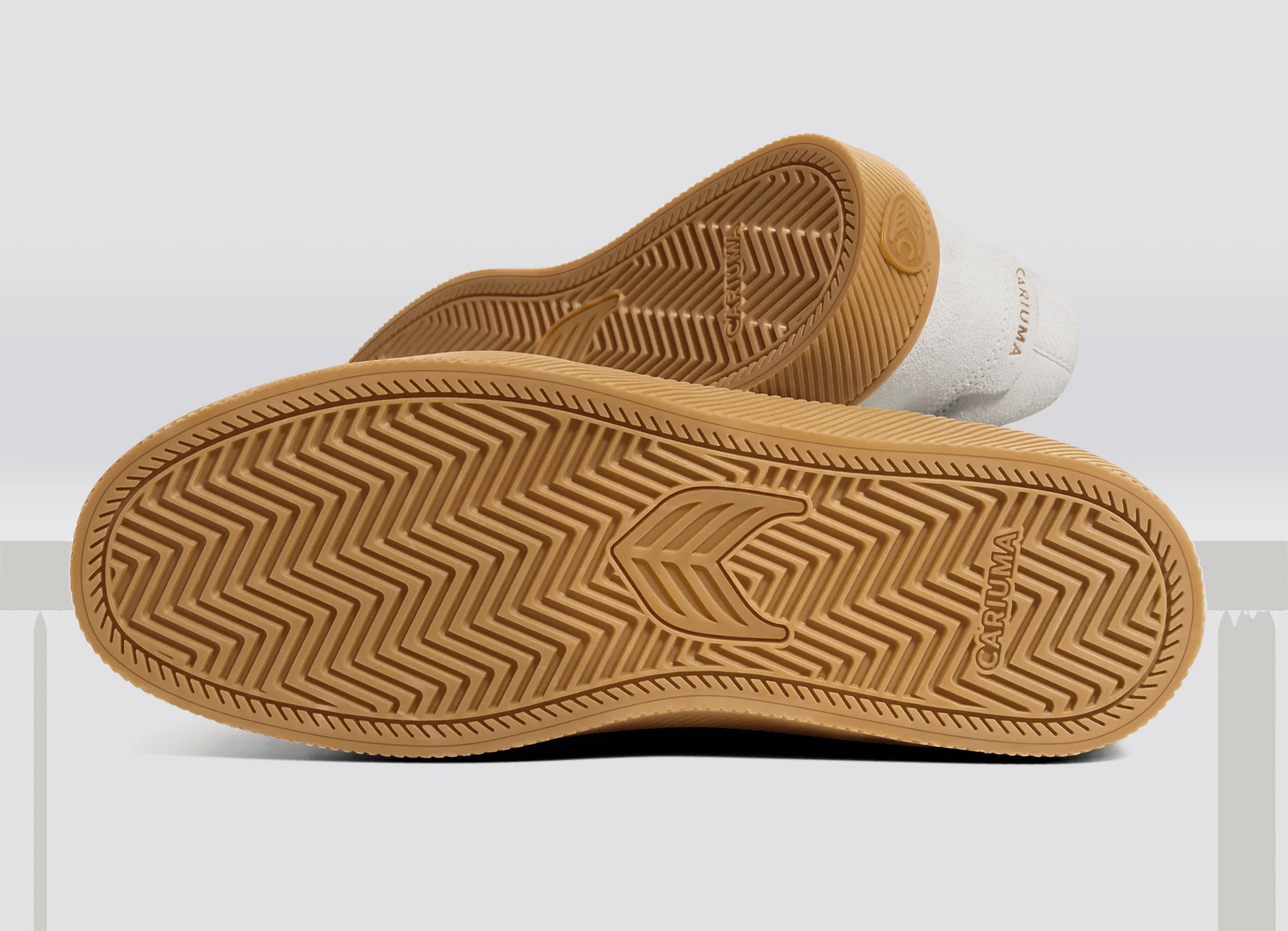 VALLELY Gum Smoke White Suede Off-White Logo Sneaker - Image 5