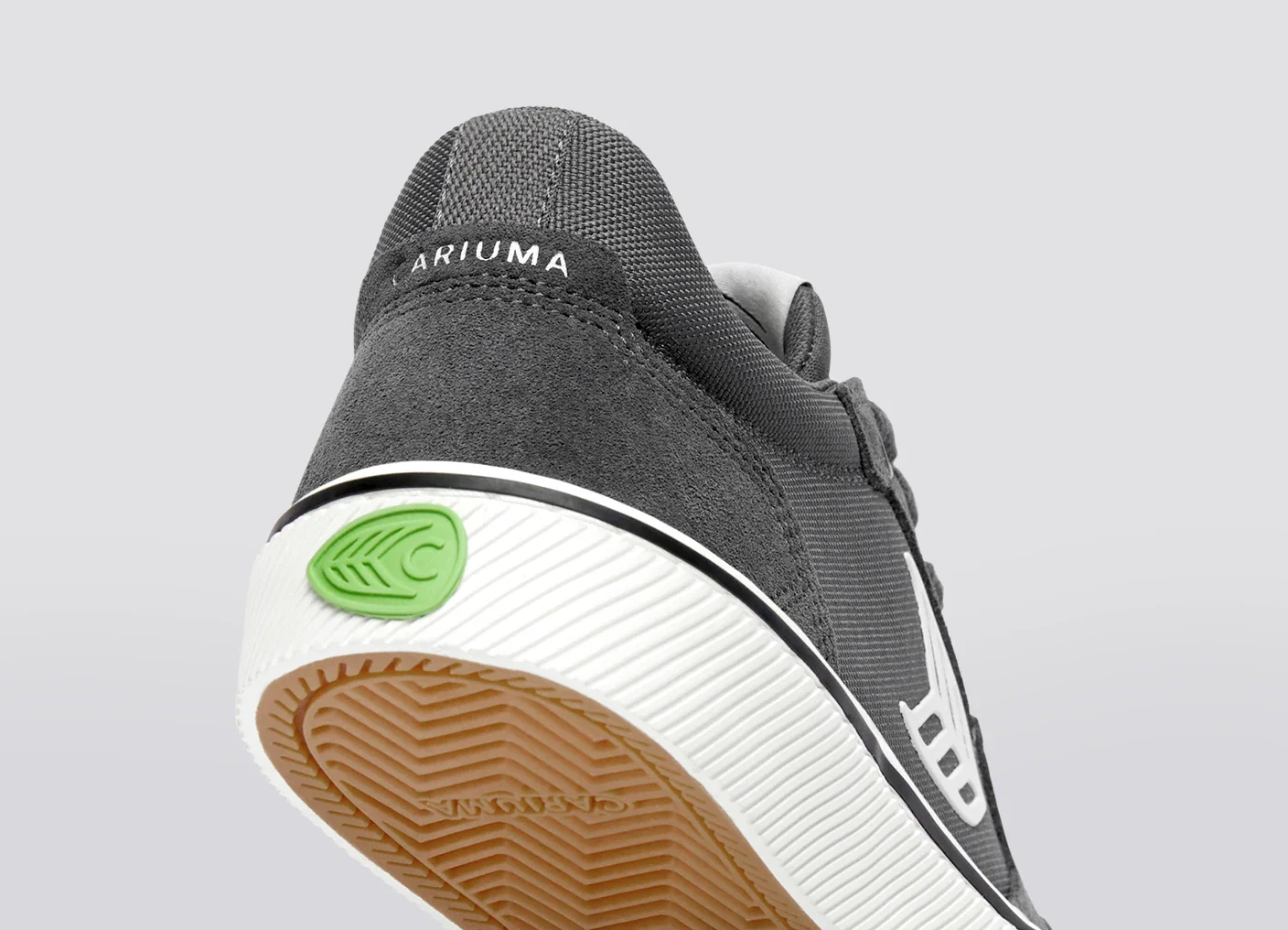 VALLELY PRO Magnet Grey Suede and Cordura Ivory Logo Sneaker - Image 6